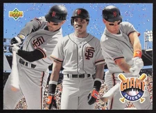 1993 Upper Deck #476 Will Clark/Barry Bonds/Matt Williams San Francisco Giants