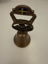 brass bell cross Vintage Brass Hand Bell with Religious Cross Motifs — listing 5
