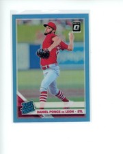 2019 Panini Donruss Optic Carolina Blue #65 Daniel Ponce de Leon #d 1/50 RR RC
