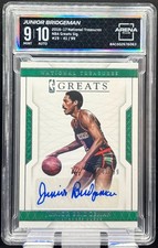 2016-17 National Treasures Junior Bridgeman NBA Greats Auto #/99 Arena Club 9 10