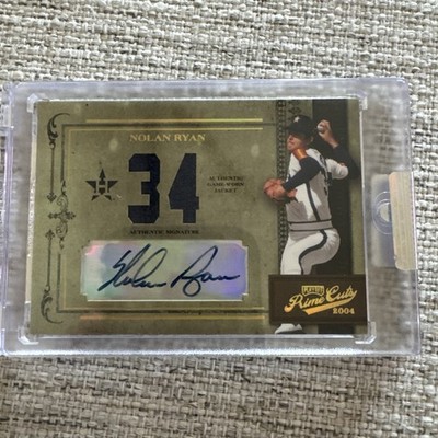 2004 Prime Cuts NOLAN RYAN Century Authentic Signature card #97  Game Worn Patch