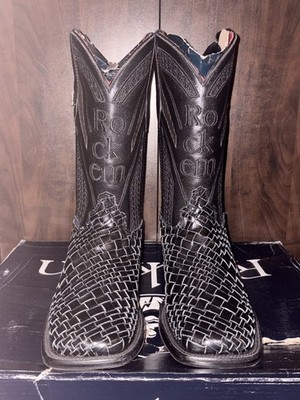 Rock'em Men Boots | Basket Weave with Red Bottoms | Brand New in Box | Size 8
