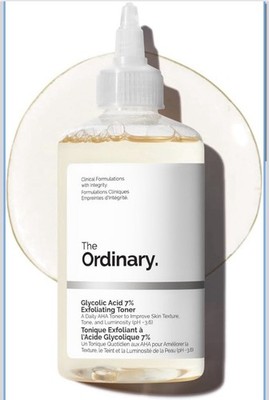 The Ordinary Glycolic Acid 7% Exfoliating Toner, Brightening and Smoothing Daily