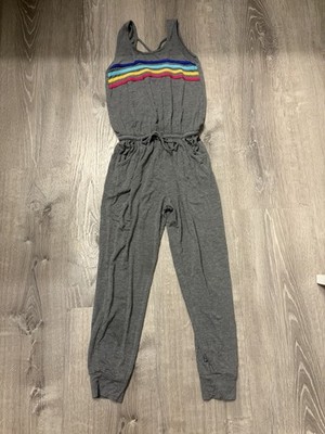 Girl's Pixielane Gray Jumpsuit- Size 8- Pre-owned