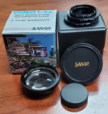 Used Sakar Video Telephoto 1.5x High Resolution Telephoto Lens + 3 adapters