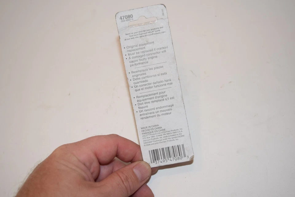 Accesorios de conector de manguera de calentador Dorman NOS 47080 B13-159 Foto 3 de 3