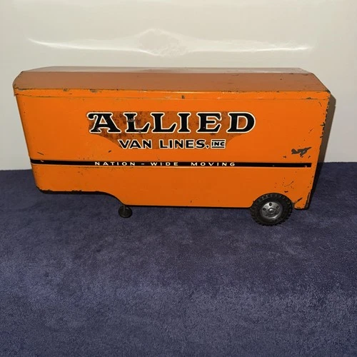 VINTAGE TONKA 1955 ALLIED VAN LINES TRUCK SEMI TRAILER ORIGINAL PAINT AND DECALS