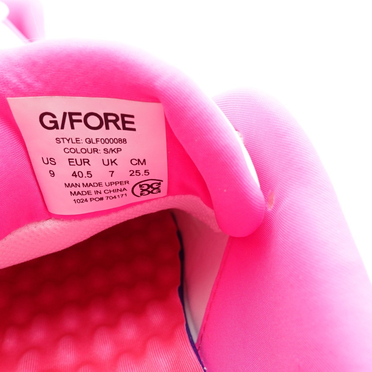 Size 9 Women's G/FORE MG4+ Camo Sole Golf Shoe GLF000088-S/KP Snow