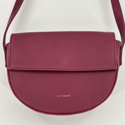 Matt & Nat Rith Saddle Bag Vegan Leather Crossbody Purse Adjustable Strap