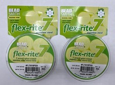 Flex-rite 7 Strand .018  Nylon Coated Stainless Steel Wire, 30ft Pearl
