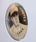 Antique Baseball player Pittsburg Pirate CLARK Pinback, Sweet Caporal Cigarettes — photo 3