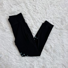 Child&rsquo;s Medium Black Knee Patch Horseback Riding Tights Breeches