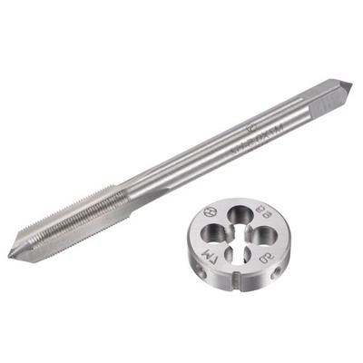 M7x0.5mm Metric Tap and Die Set Machine Thread Screw Tap w/ Round Threading Die