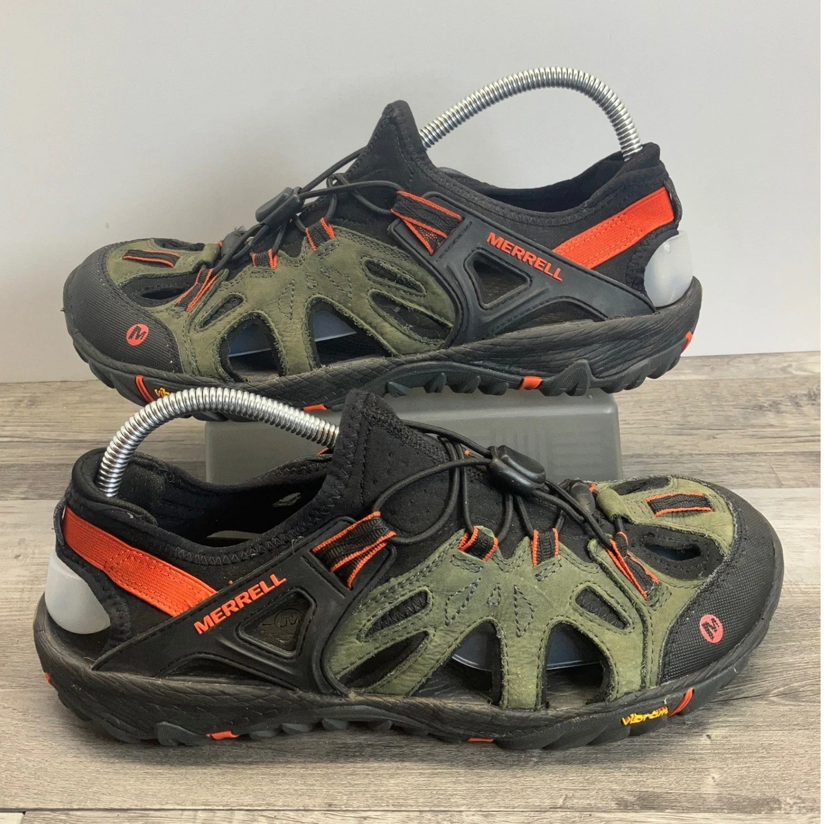 Merrell Tideriser Moc Water Shoes Olive Green Vibram Hydromorph Men\'s 13 Merrell 1TRL Hydro Next Gen Moc SE | Viridian | Canoe Club main image 2