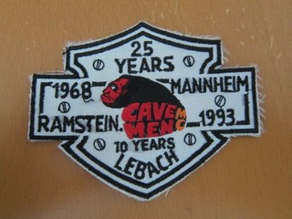 MC PATCH CAVEMEN MC MANNHEIM RAMSTEIN LEBACH VINTAGE MOTORCYCLE CLUB PATCHES