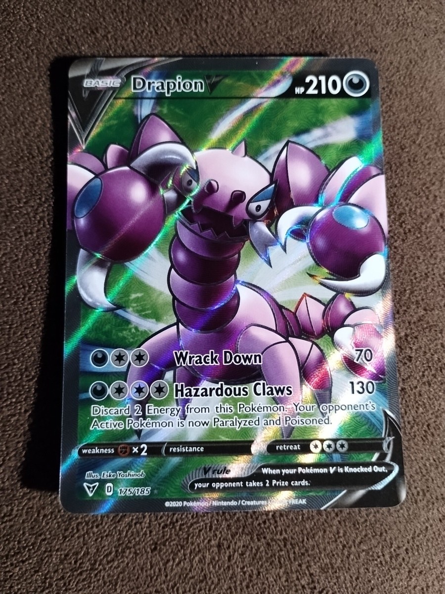 Pokémon TCG Drapion V Vivid Voltage 175/185 Holo Full Art | eBay