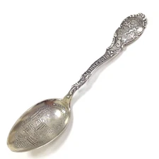 Shepard Mfg Sterling Silver Souvenir Spoon - Minne-Ha-Ha Falls Minneapolis, Minn