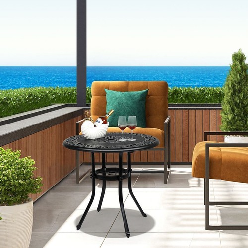 32*32*29" Outdoor Cast Aluminum Round Dining Table - Picture 8 of 8