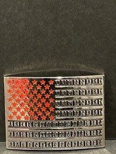 Stainless Steel Dancing Women Design Belt American Flag Style Buckle