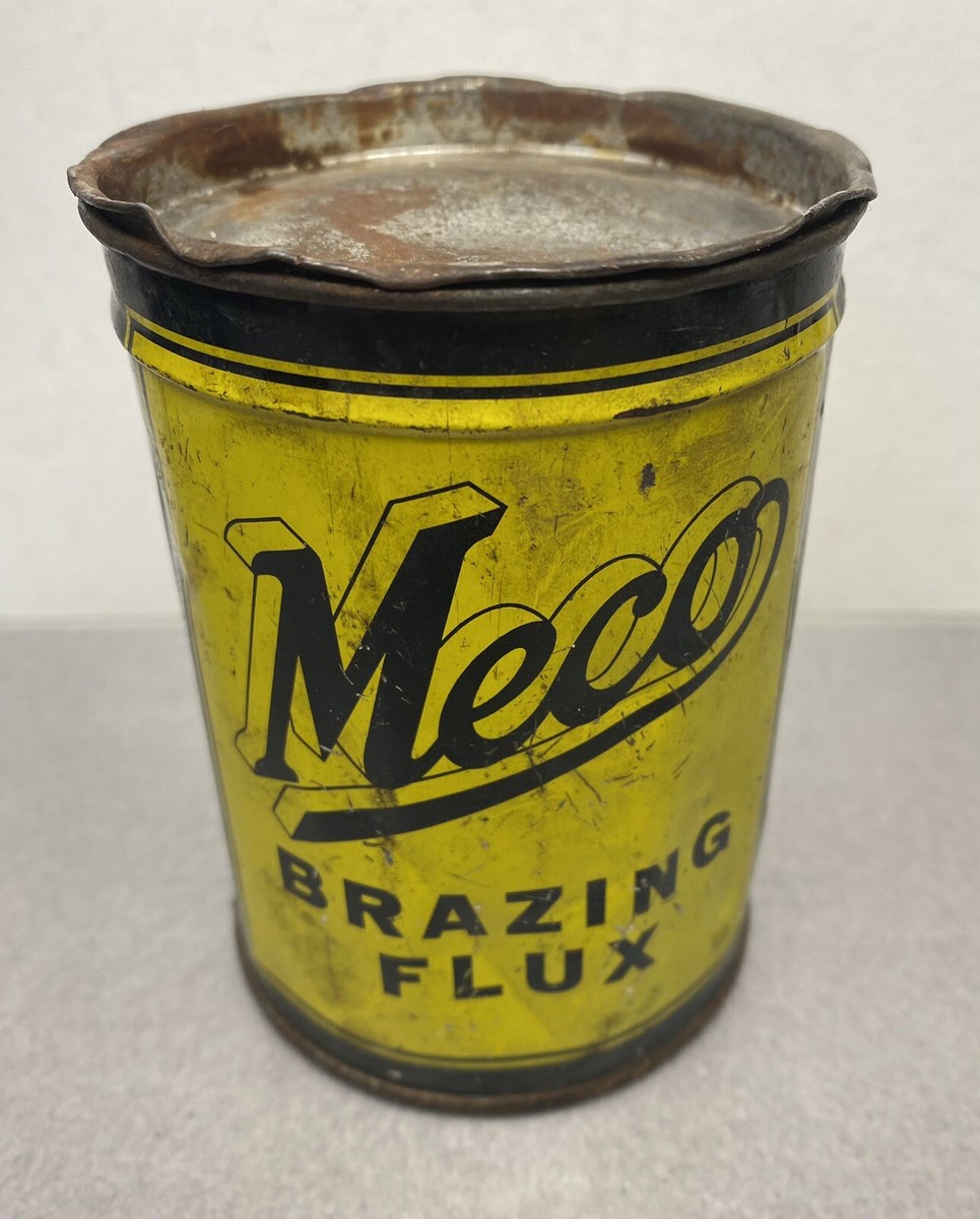 Vintage Meco Brazing Flux St. Louis Mo Advertising Tin Can | eBay