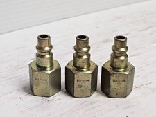 NEW LOT OF 3 HANSEN 45 BRASS FEMALE QUICK CONNECT FITTING 1/2"NPT