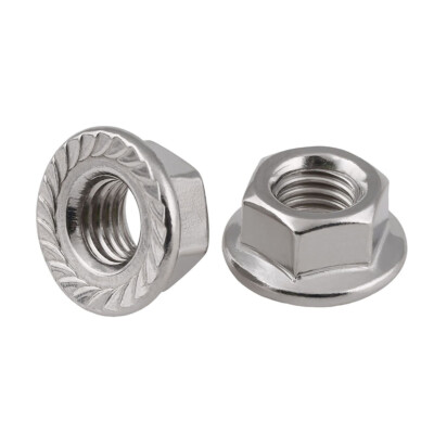 Flanschmutter Linksgewinde DIN 6923 Edelstahl A2 M5 M6 M8 M10 M12 Bundmutter