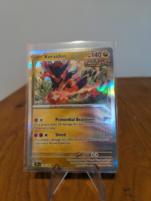 119 162 pokemon card Koraidon 119/162 Temporal Forces Pokemon Card Regular Holo Foil Near Mint