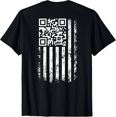 2025/Funny QR Scan Me President Trump 4547 Trump Dancing Code ( ON Back ) T-Shir