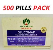 5 packs X Maharishi Ayurveda Glucomap 100 Tabs EACH PACK FREE SHIPPING
