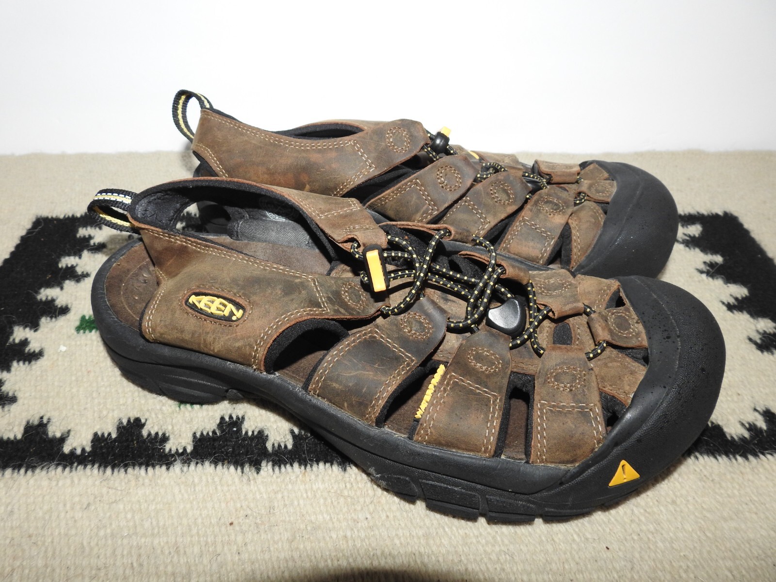 KEEN NEWPORT Men's Sport Hiking Sandals Brown Leather Size Slip