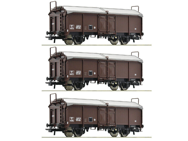 Wagons à toit ouvrant ROCO 77020 : haute précision SNCF à l'échelle HO
