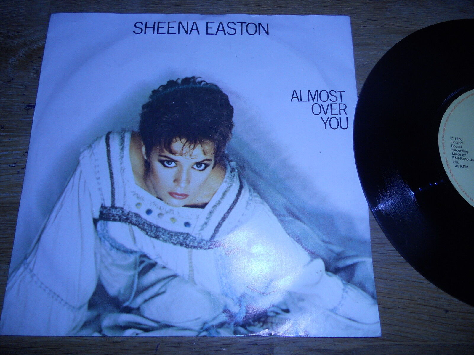SHEENA EASTON "ALMOST OVER YOU / I DONT NEED YOUR WORD" 1983 EMI RECORDS HOLLAND