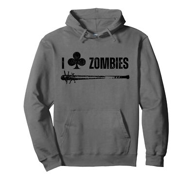 I Club Zombies Funny Zombie Lover Video Game Halloween Joke Pullover Hoodie