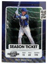 2021 Panini Contenders Optic Whit Merrifield GREEN WAVE refractor card Royals