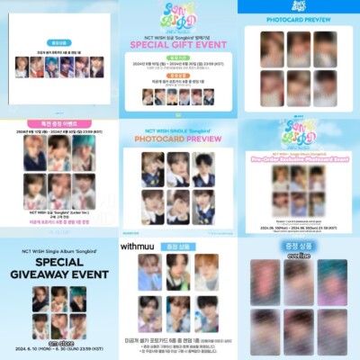 NCT WISH NCT NEW TEAM JAPAN 2ND SINGLE ALBUM SONG BIRD POB