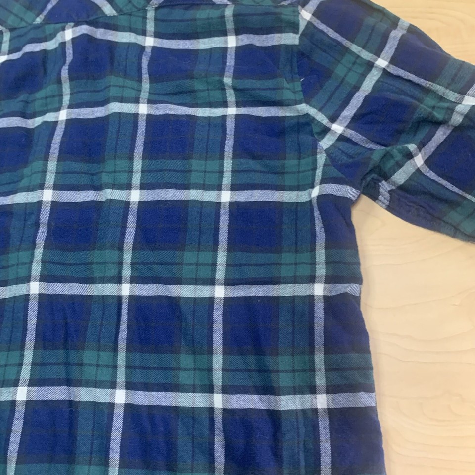 Jachs Girlfriend Pearl Snap Shirt Women Size M Plaid Flannel Roll Tab
