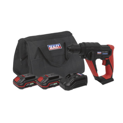 Sealey CP20VSDSKIT 20V Akku SDS Bohrhammer Set 2 x 2,0Ah Akkus