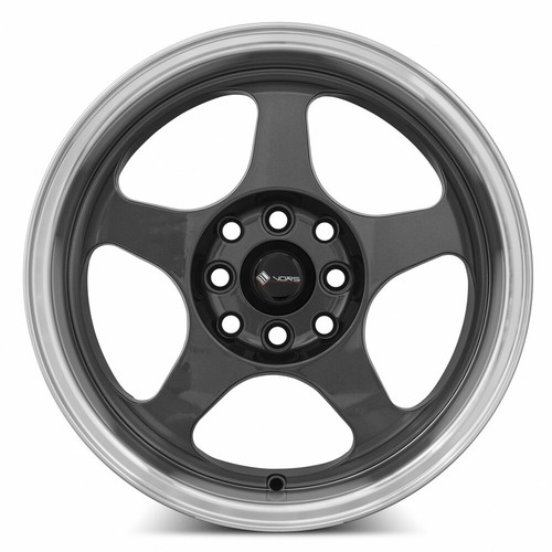 15x8 Vors SP1 4x100,4x114.3 +20 Hyper Black Machine Lip Wheels (Set of 4) - Picture 2 of 3