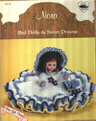 NORA BED DOLLS & SWEET DREAMS DUMPLIN DESIGNS CROCHET PATTERN LEAFLET