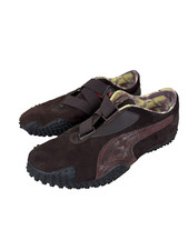 Vintage Puma Womens Mostro Brown Suede Leathe...