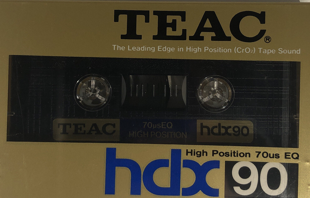 TEAC hdx 90 TYPE II JAPAN CASSETTE TAPE-SUPER RARE VINTAGE TEAC hdx 90 TYPE II JAPAN CASSETTE TAPE-SUPER RARE VINTAGE