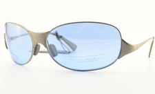 DKNY Donna Karan Sunglasses 9610S 061 Vintage Y2K Titanium Blue Lenses Oval