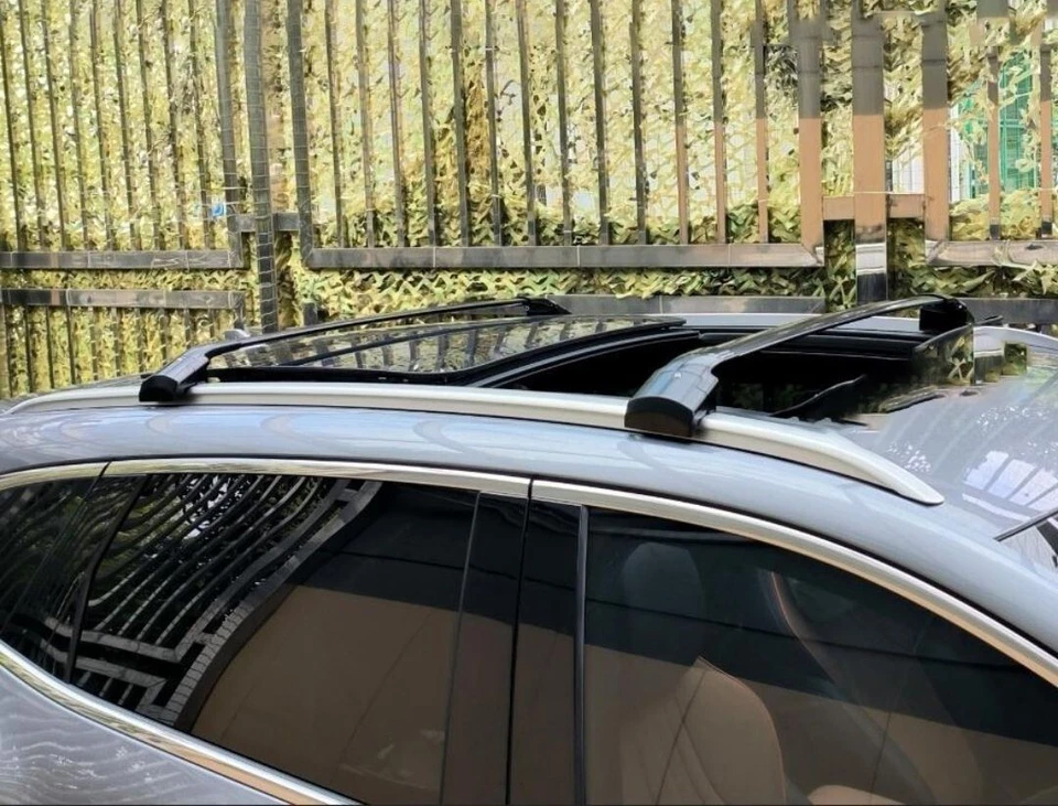 Barra transversal de pintura de 2 piezas para barras de techo Cagro de aluminio negras para BMW X6 2016-2019 Foto 4 de 4