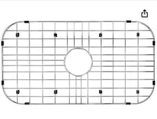 Sink Grid Sink Protectors, Kitchen Sink Grid Centered Drain with Corner Radius