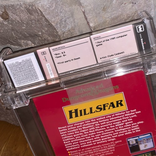 New NES Advanced Dungeons & Dragons: Hillsfar WATA 8.5 Factory Sealed Game - Picture 2 of 5