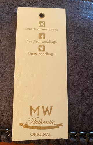 Madison West Los Angeles NWT Authentic Original Crossbody/Clutch Purse Chain - Picture 5 of 8