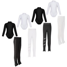 Girls Outfits Casual Tracksuits Figure Skating Sportwear Gymnastics Dancewear