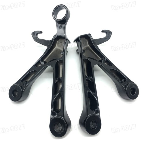 New Black Rear Passenger Foot Pegs Bracket Fit For Suzuki GSXR1000 2017-2022 K17 - Picture 5 of 6