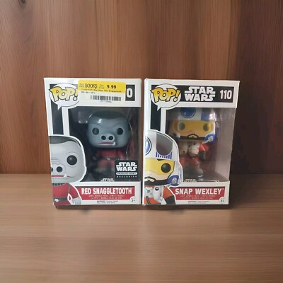 Funko POP! Star Wars #70 Red Snaggletooth (smugglers) & #110 Snap Wexley  Figure
