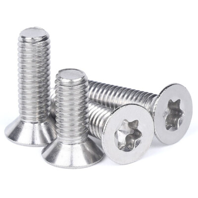 M8 304 A2 Stainless Steel Tamper Torx Flat Head Security Machine Screws Bolt